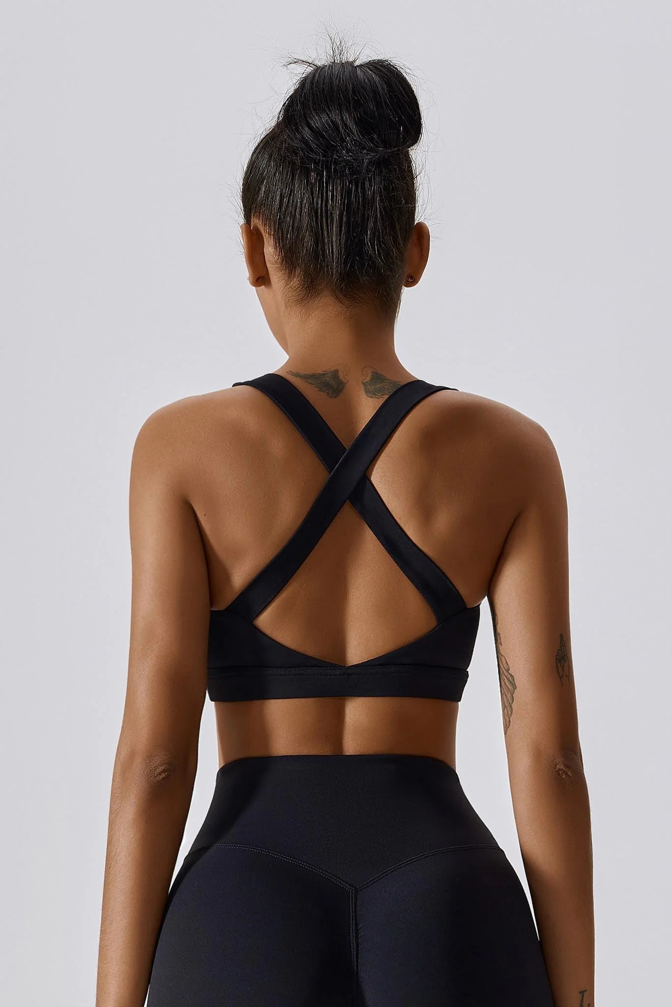 RUBIA X Back Sports Bra Onyx