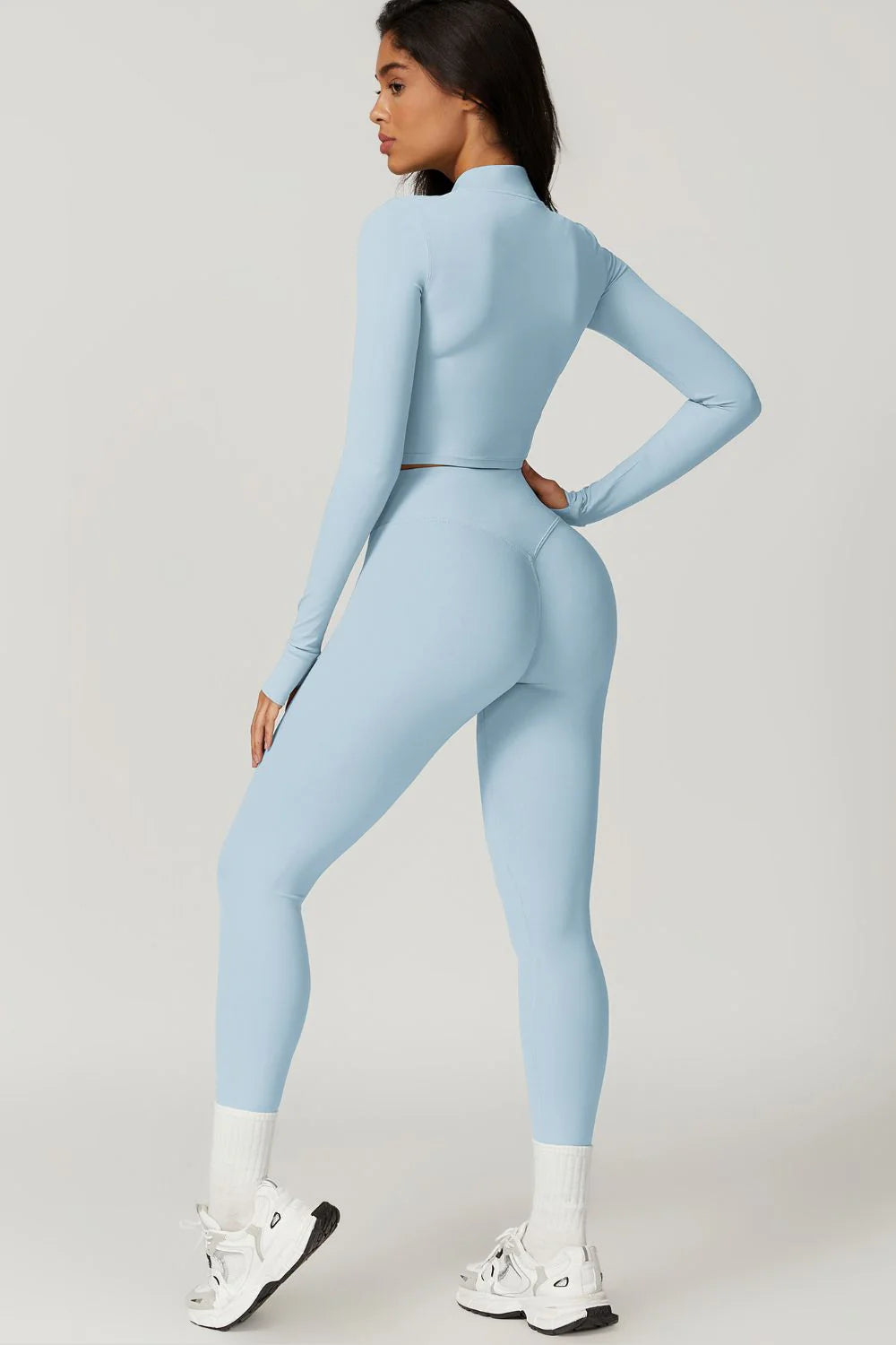 RUBIA Cropped Jacket Bleu Ciel