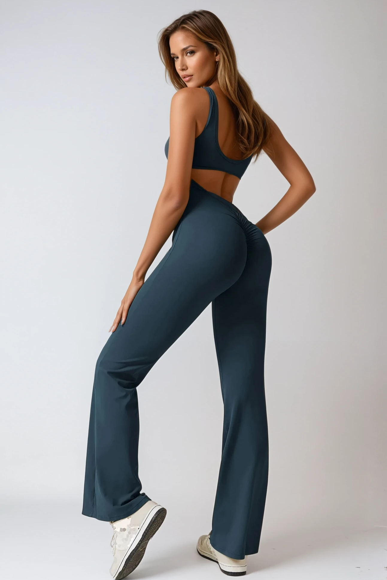 MAËVA FLAIR Jumpsuit Emerald Bleu