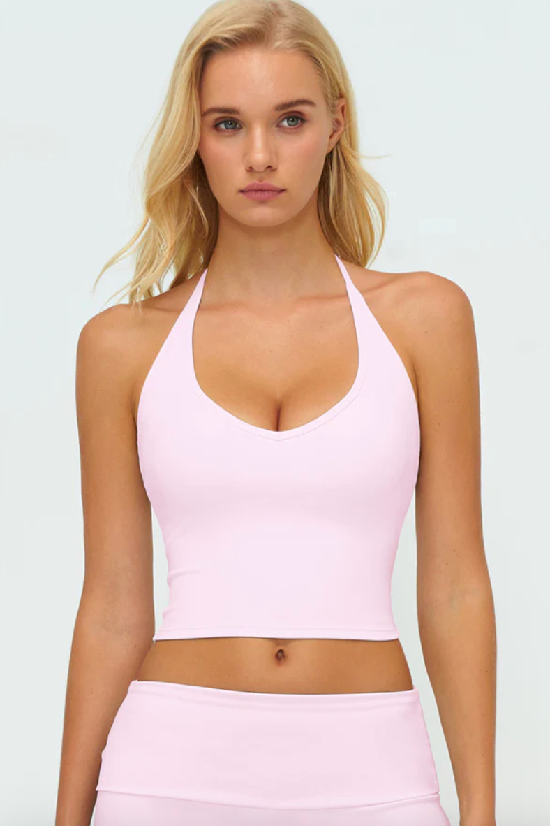 ÉLIA Halter Tank Blushe