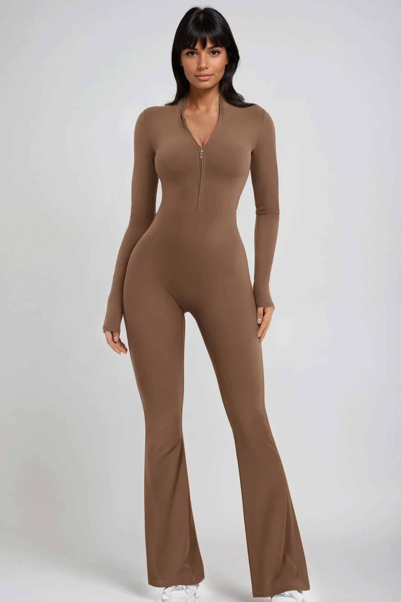 NOÉMIA FLARE Jumpsuit Latte