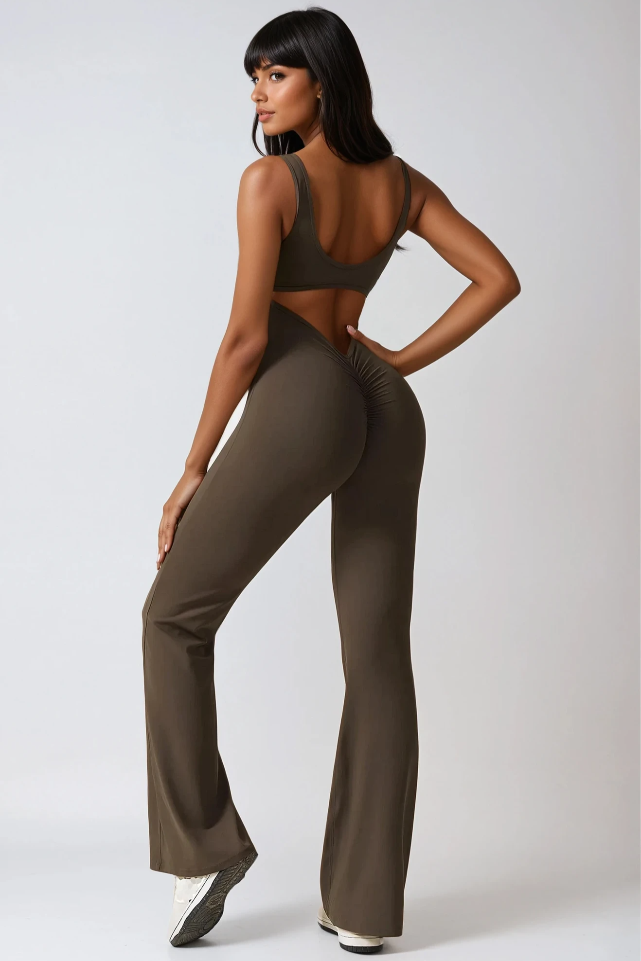 MAËVA FLAIR Jumpsuit Mocca
