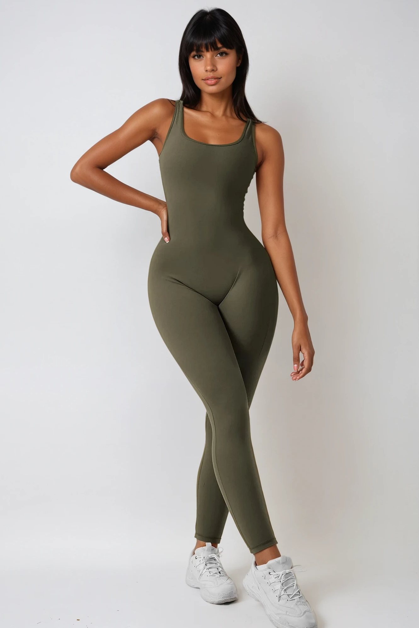 MAËVA Jumpsuit Olive Khaki