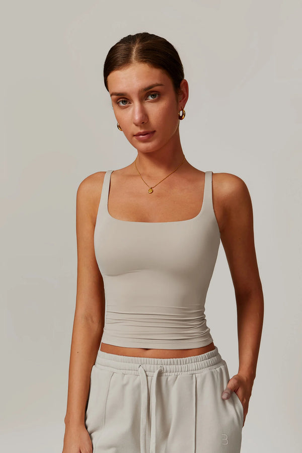 CÉLENE Tank Top Linen Dune