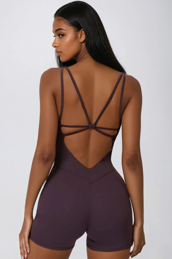 ALBA Romper Plum