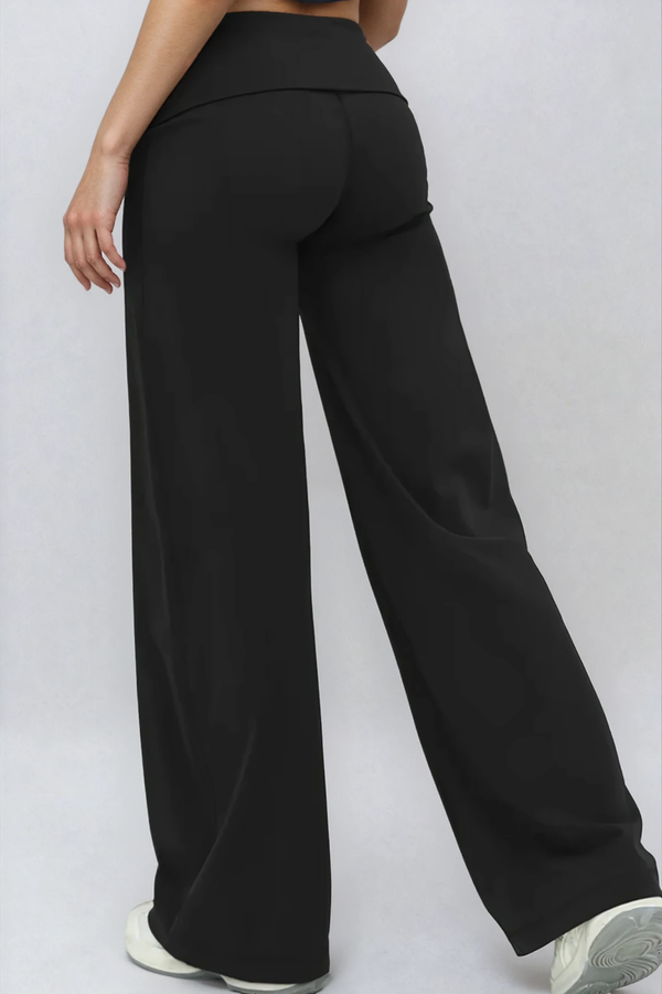 ÉLIA Straight Leg Pants Onyx