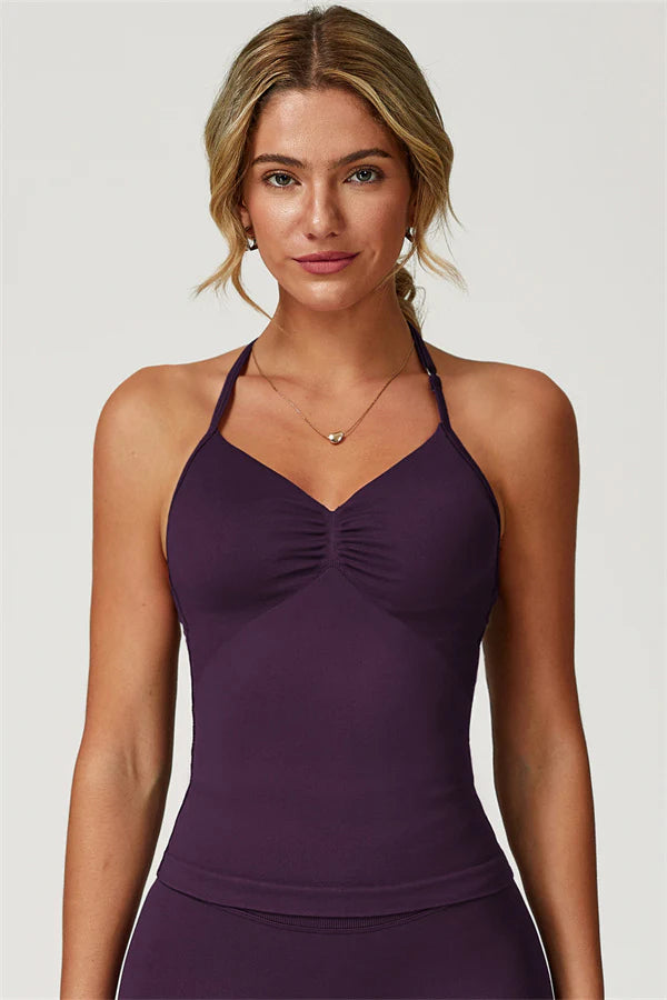 Ana Halter Top Plum