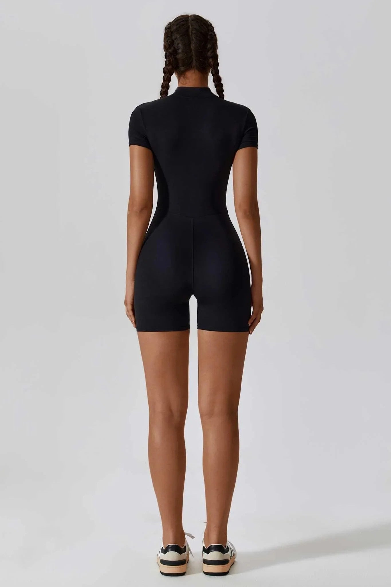 NOIRÉ Zip Romper Onyx