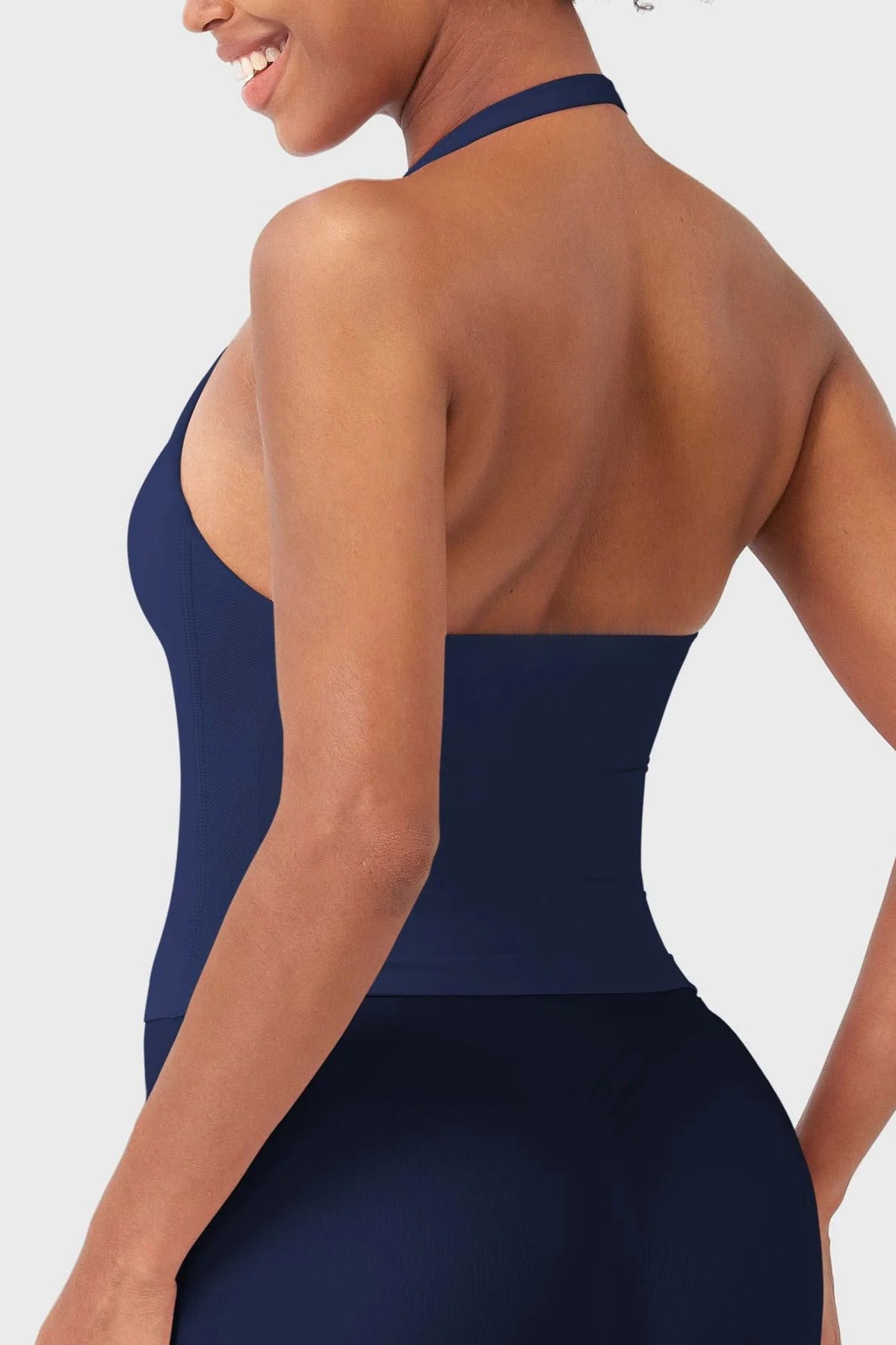 Nadia Halter Top Marine Éclipse