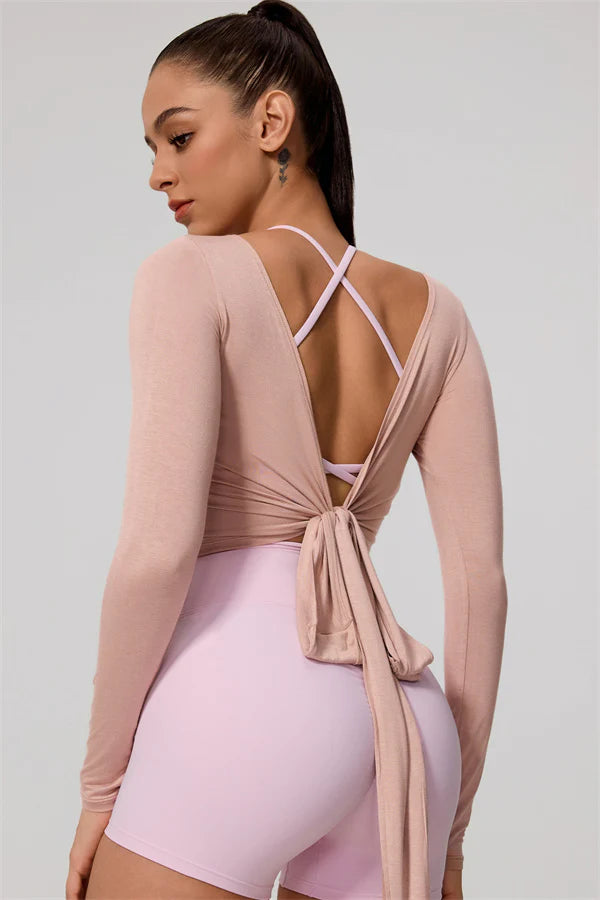 Valeria Wrap Top Cashmere