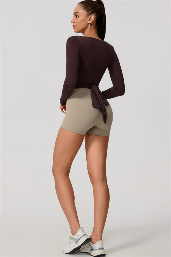 Valeria Wrap Top Espresso