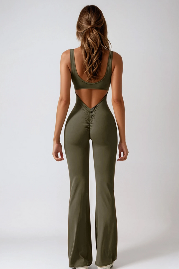 MAËVA FLAIR Jumpsuit Olive Khaki 
