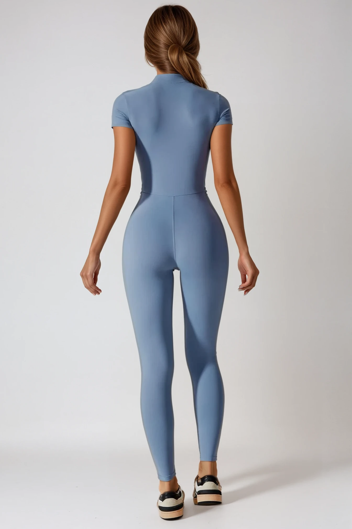 NOÉMIA Short Sleeve Jumpsuit Bleu Ciel