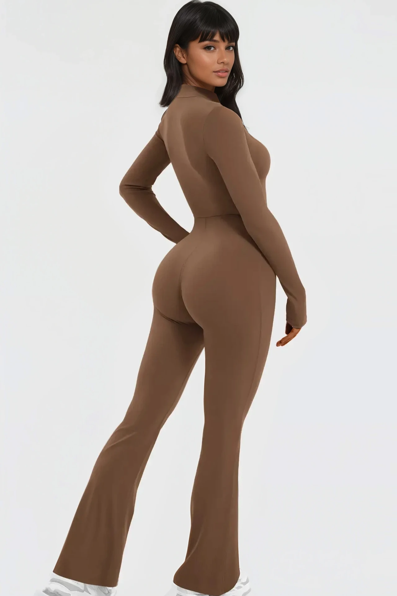 NOÉMIA FLARE Jumpsuit Latte