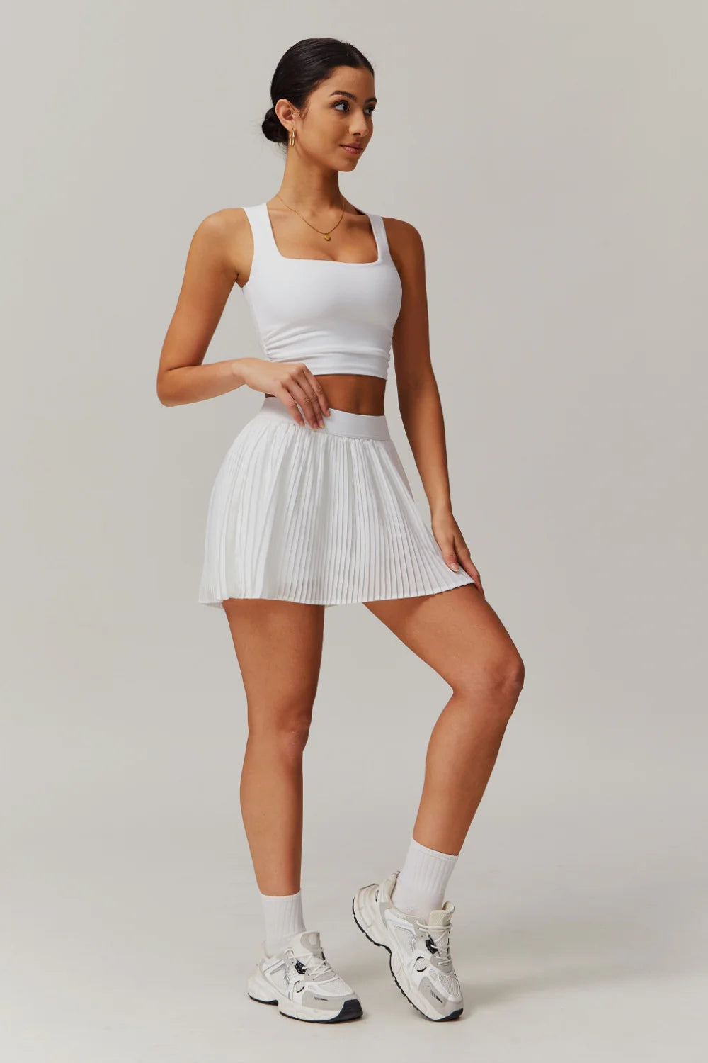 CHELSEA Crop Top Blanco