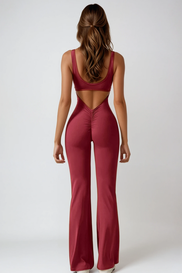 MAËVA FLAIR Jumpsuit Rouge Noir
