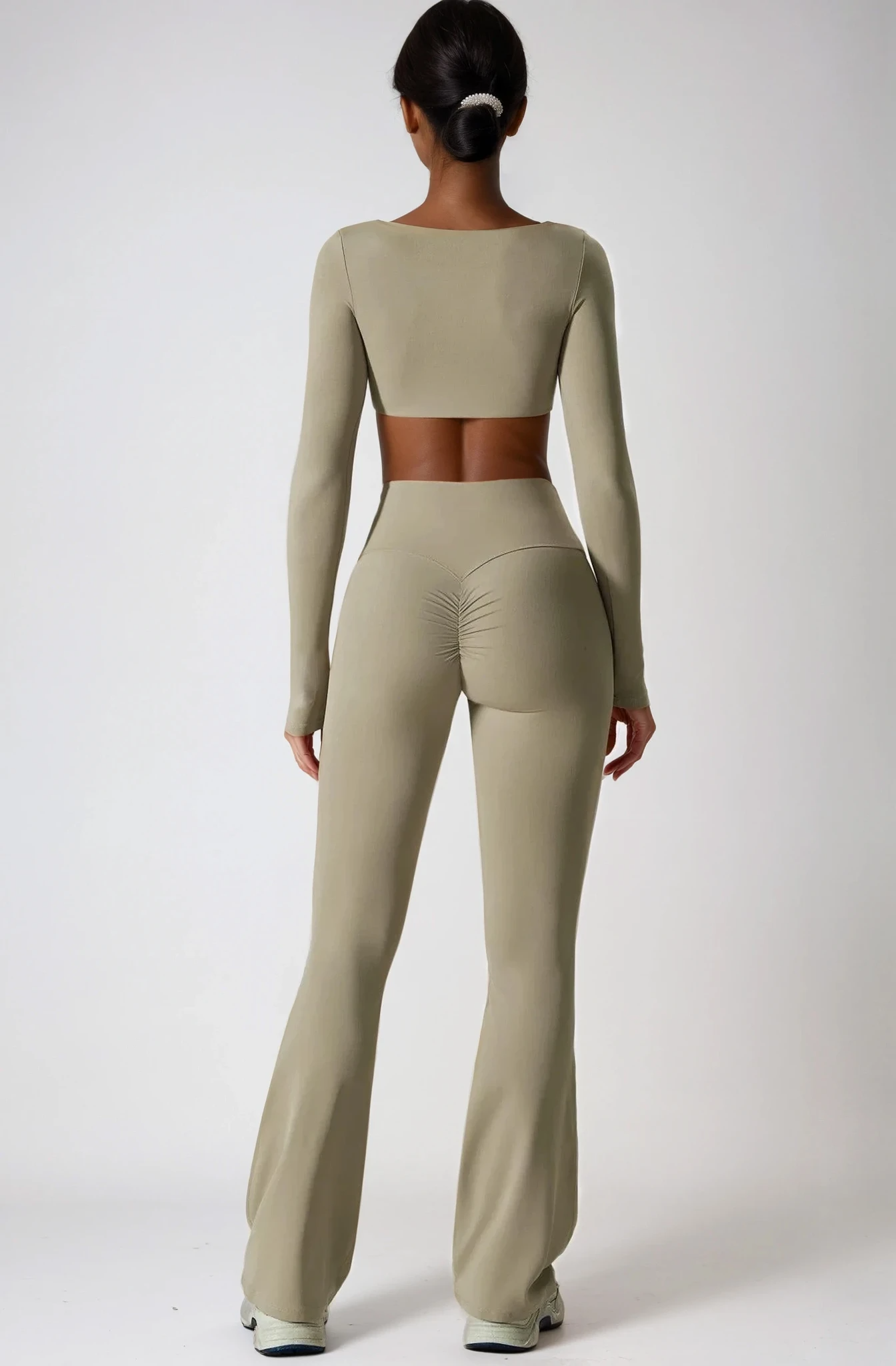 ALINÉ Flare Leggings Linen Dune