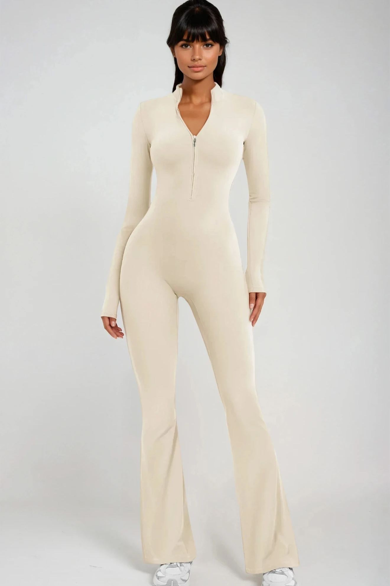 NOÉMIA FLARE Jumpsuit Créme Vanilla