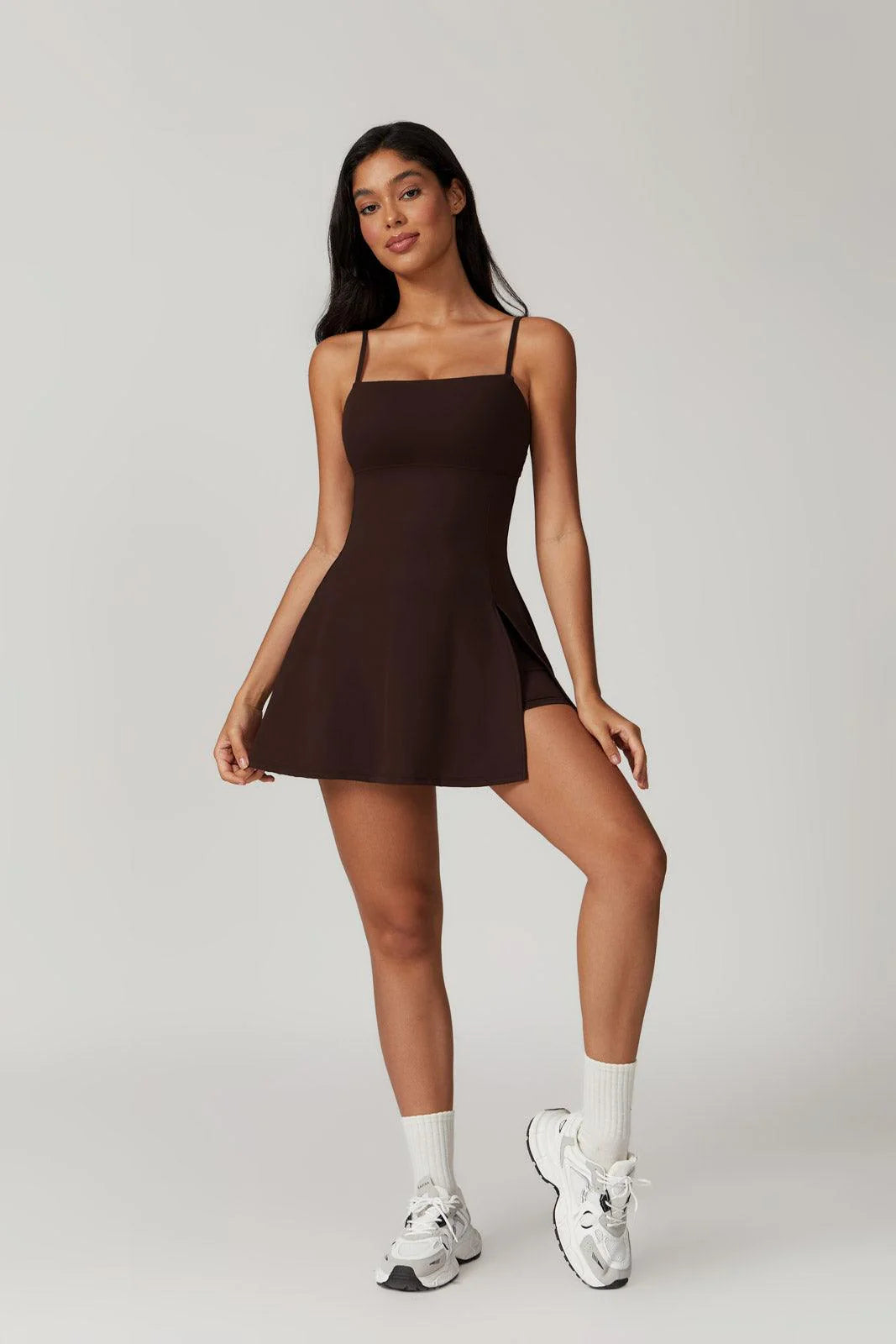 CLÉANE Mini Dress Mocca