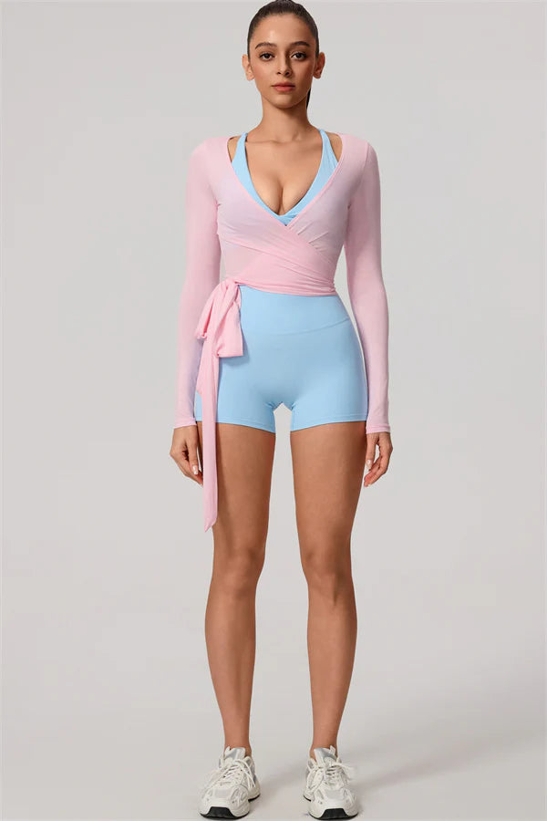 Valeria Wrap Top Blushe