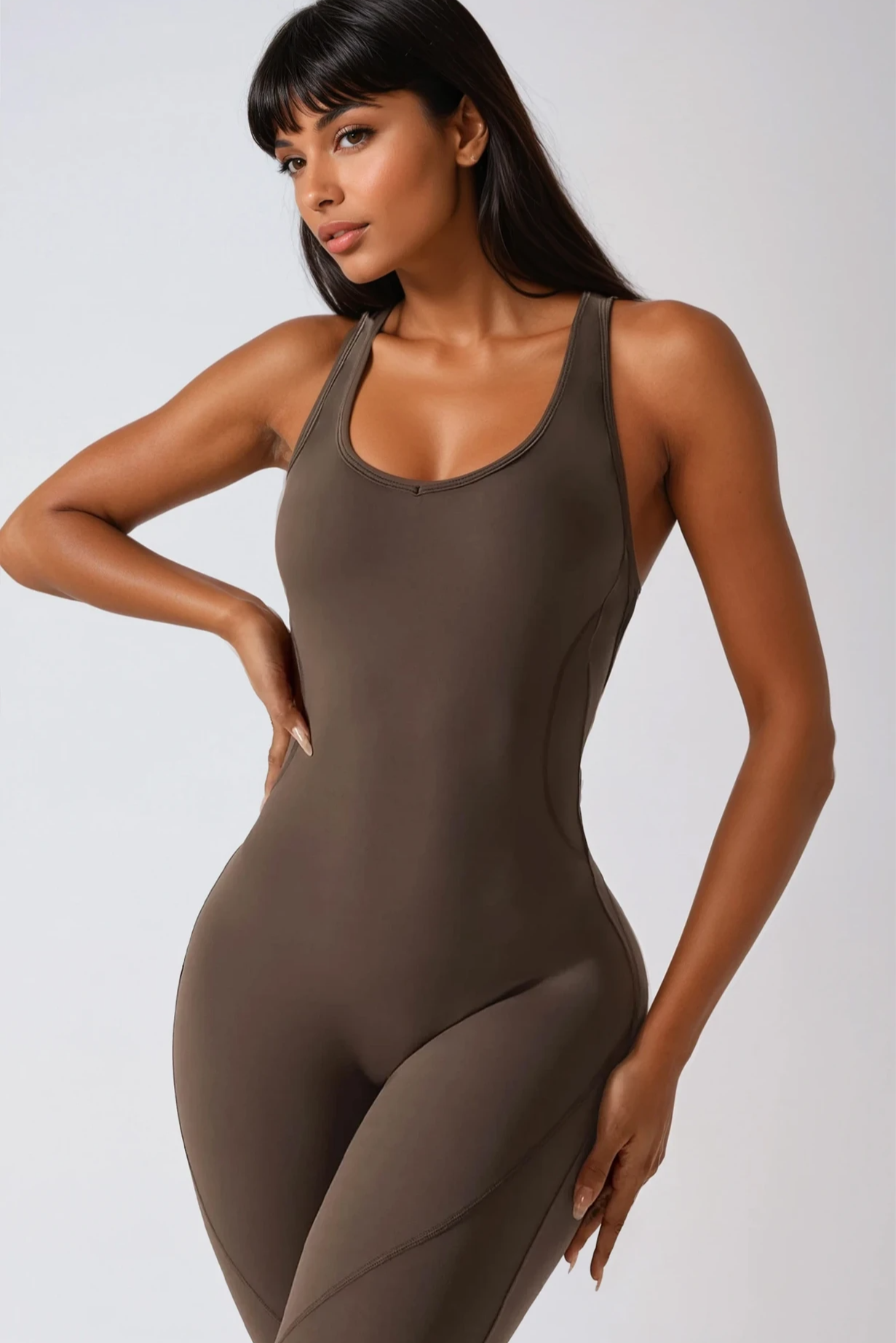 SYLVÈRE Jumpsuit Mocca