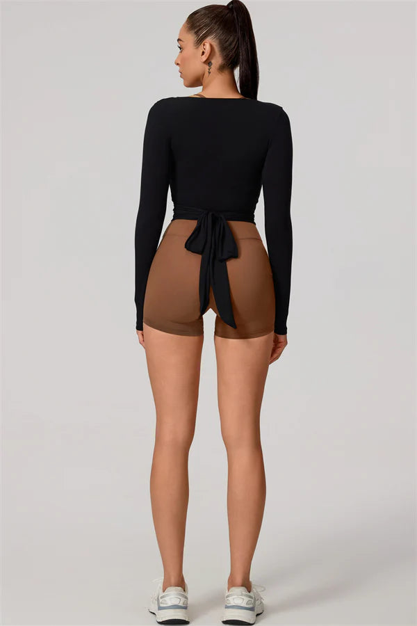 Valeria Wrap Top Onyx