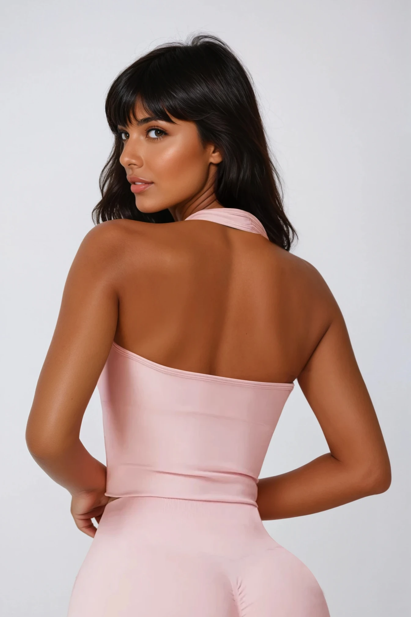 VALENCE Halter Top Blushe