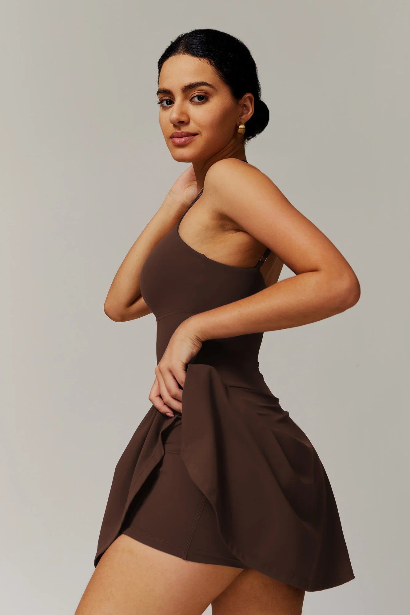 FÉLINA Mini Dress Mocca