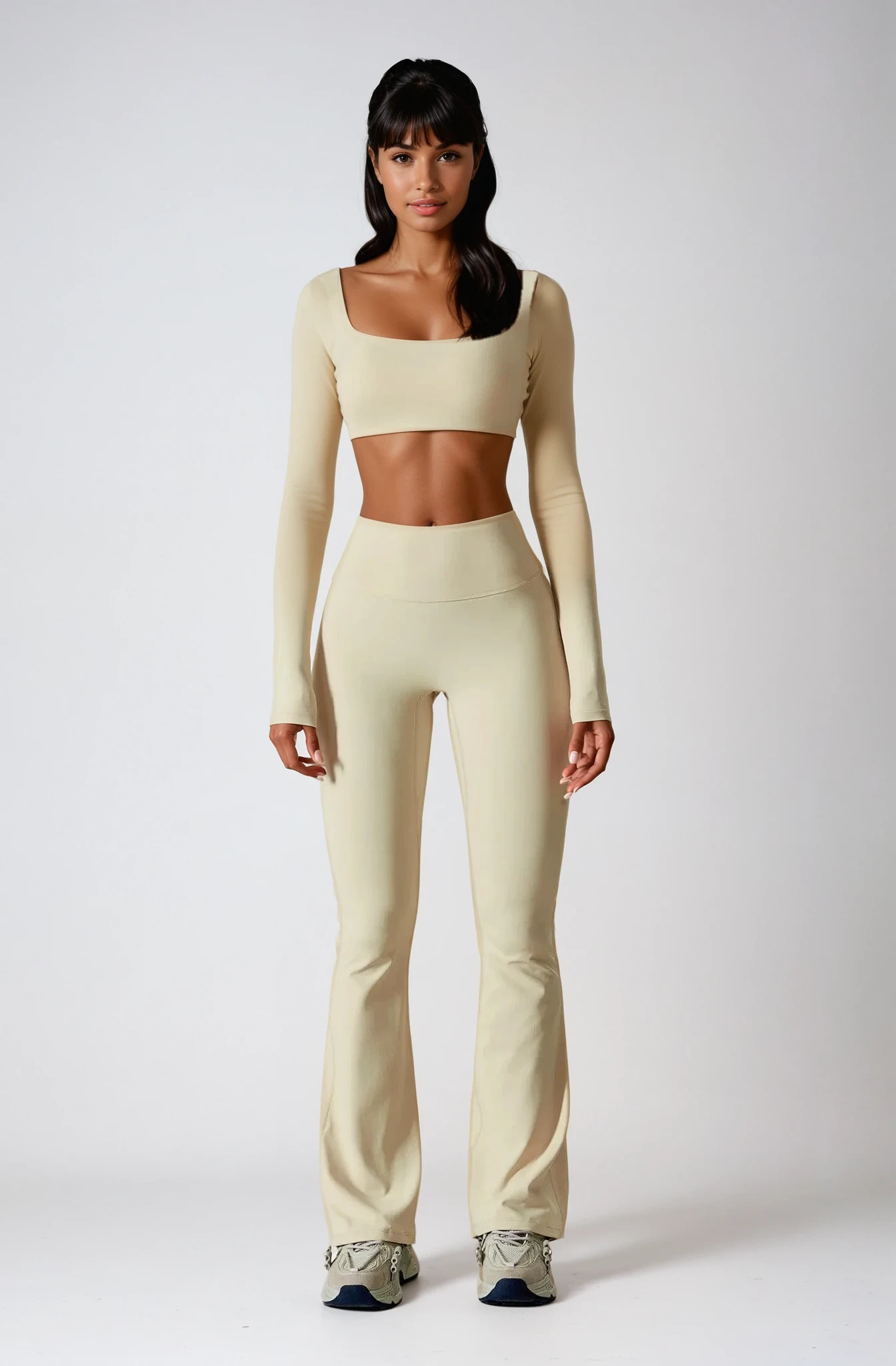 ALINÉ Crop Long Sleeve Créme Vanilla 