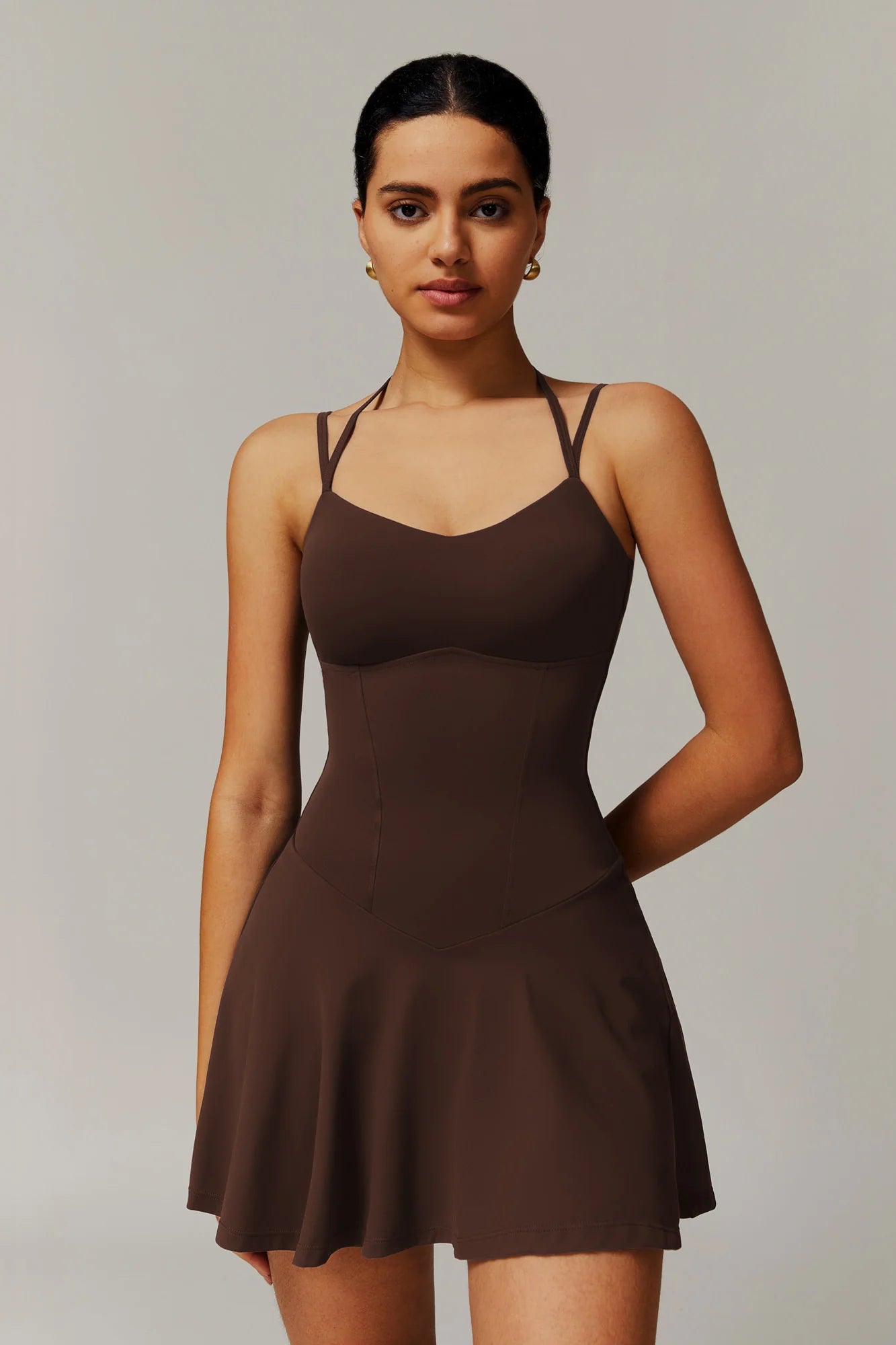 FÉLINA Mini Dress Mocca