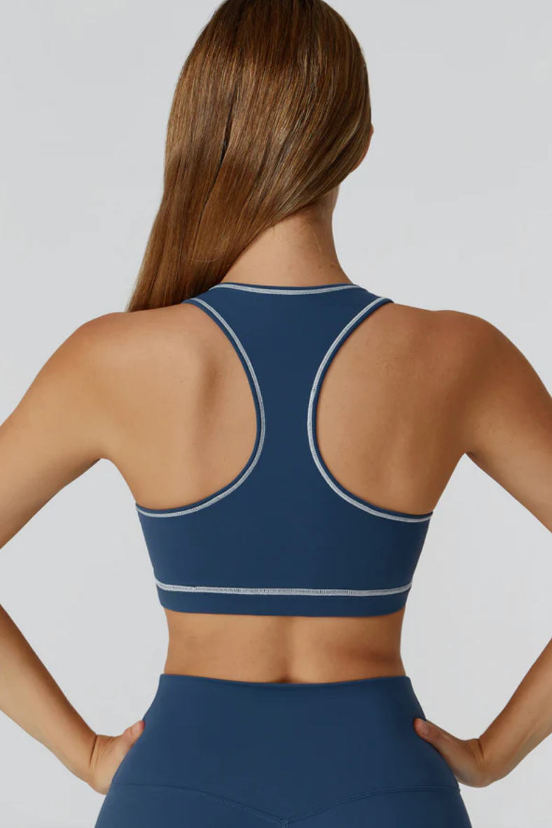 ALLURE FEMME Sports Bra Bleu Irisé