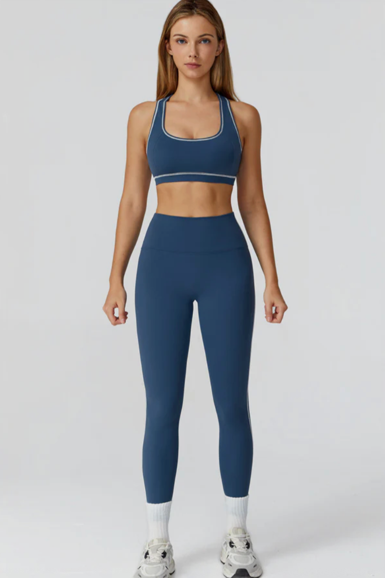 ALLURE FEMME Sports Bra Bleu Irisé