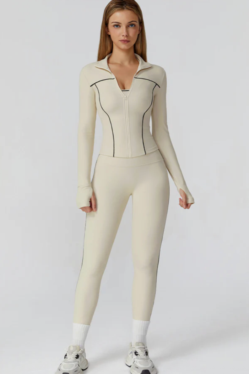 ALLURE FEMME Sleek Sculpt Jacket Créme Vanilla