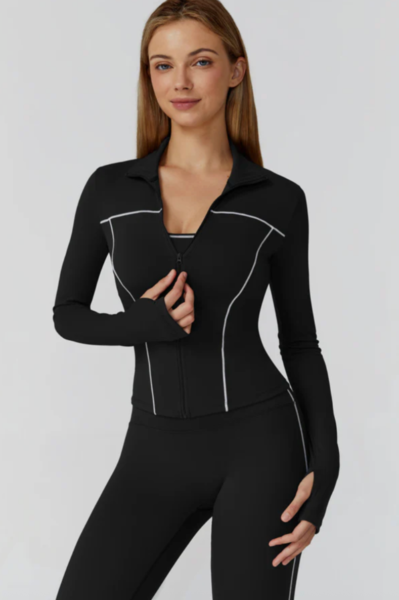 ALLURE FEMME Sleek Sculpt Jacket Onyx