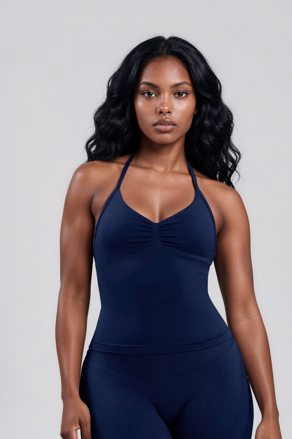 Ana Halter Top Marine Éclipse