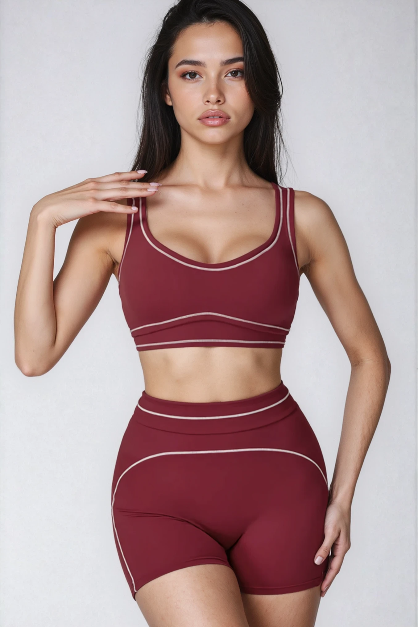 AMARA Shorts Rouge Noir