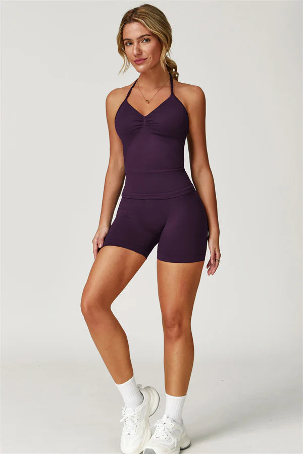 Ana Halter Top Plum