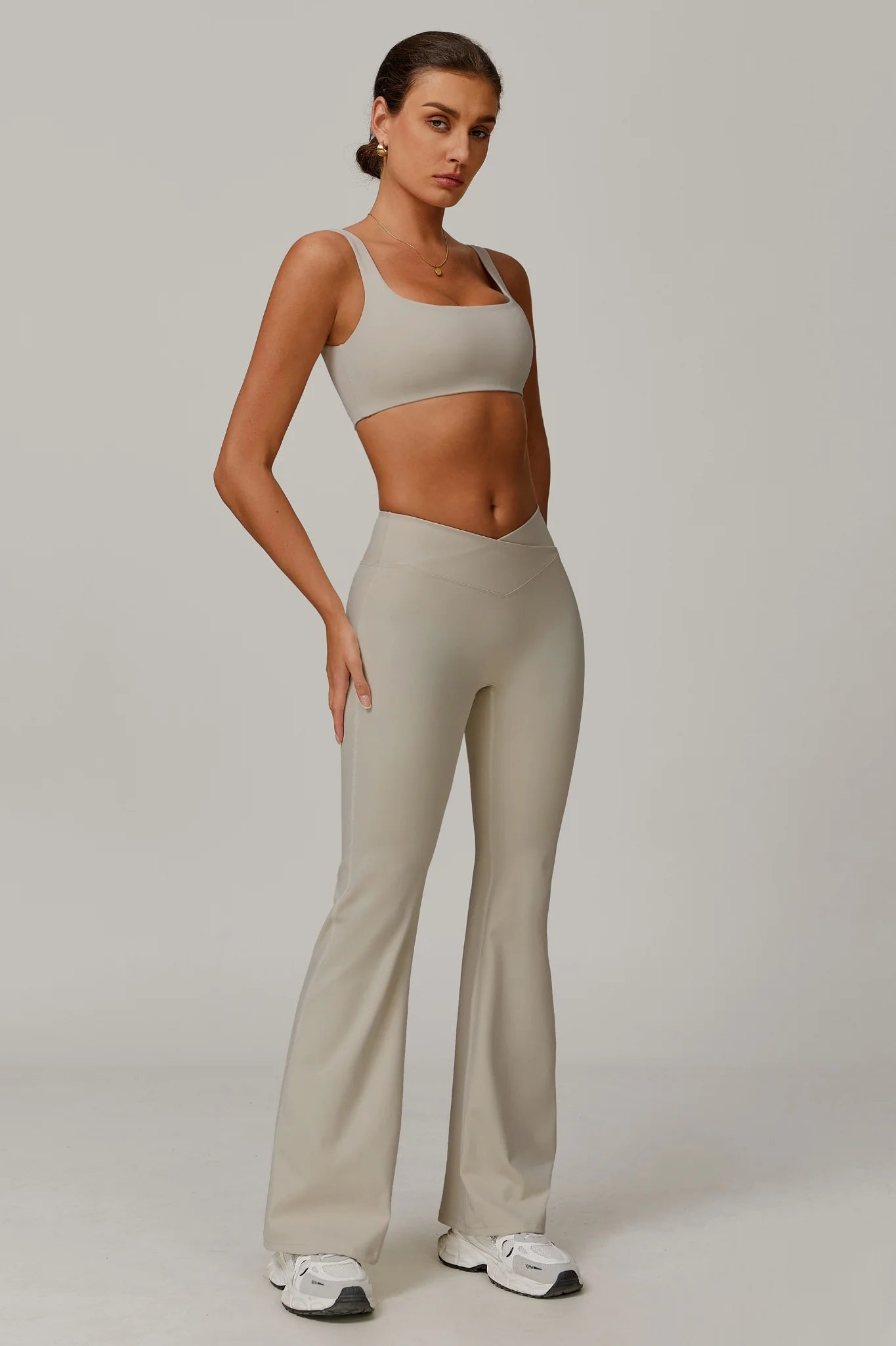 CÉLENE Flare Leggings Linen Dune