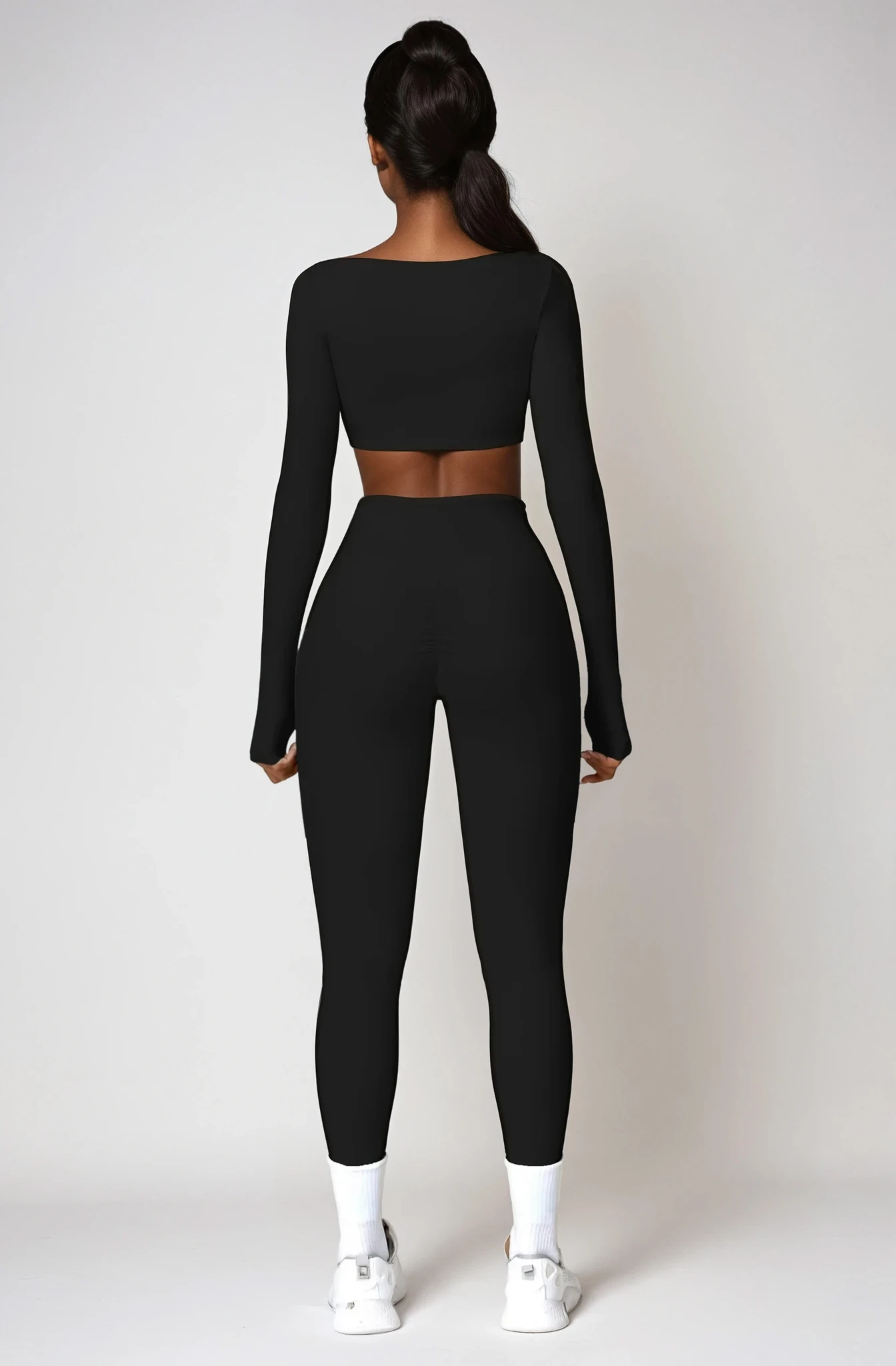 ALINÉ Crop Long Sleeve Onyx