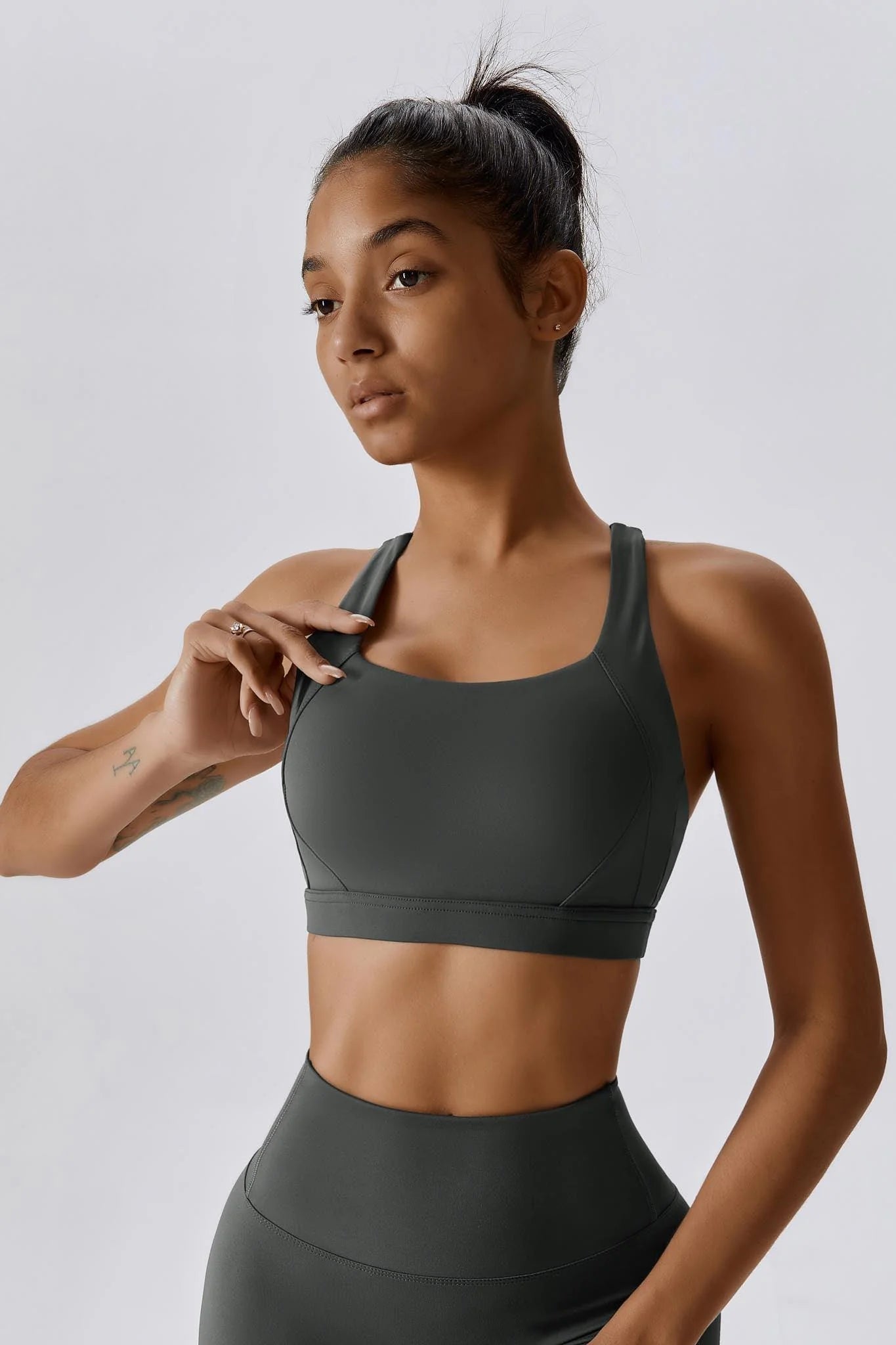 RUBIA X Back Sports Bra Éclipse Gray