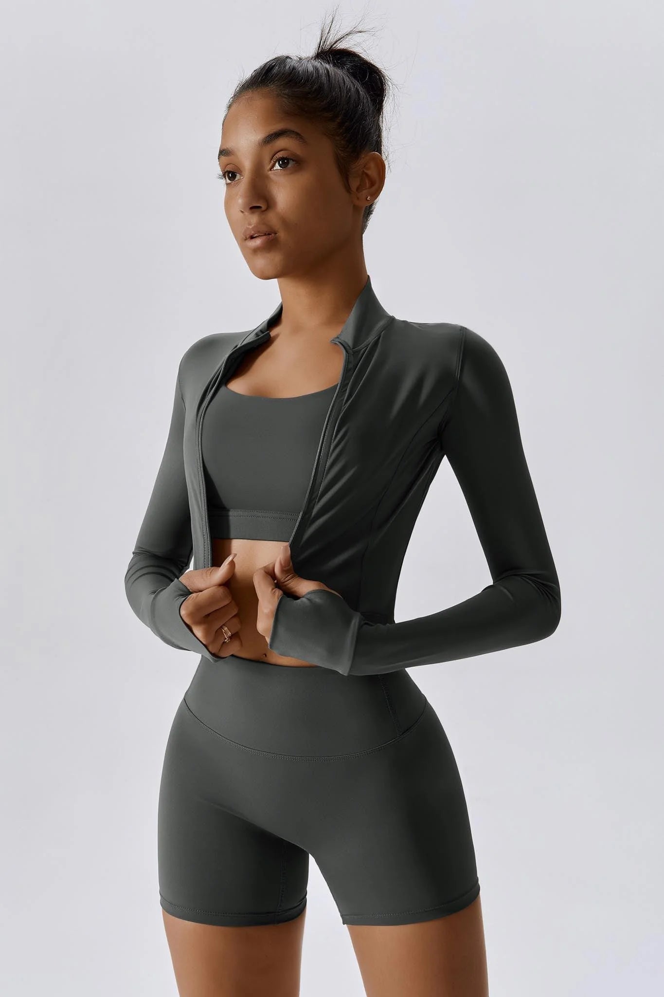 RUBIA Cropped Jacket Éclipse Gray