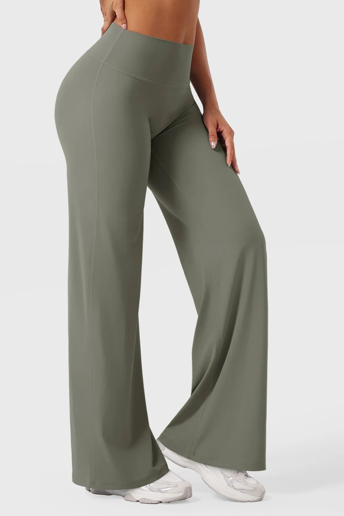 ÉDDA Flare Regular Length Leggings Olive Khaki