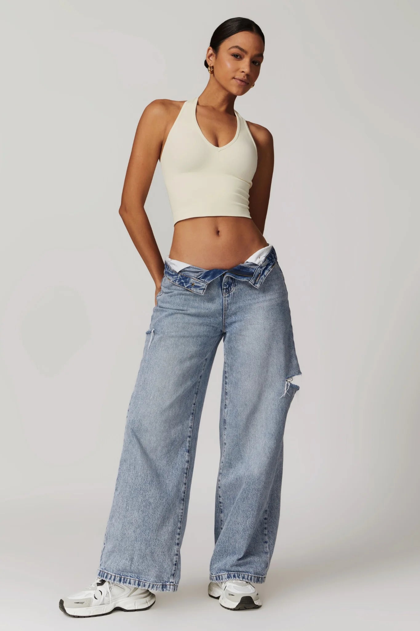 VALENCE Halter Top Créme Vanilla