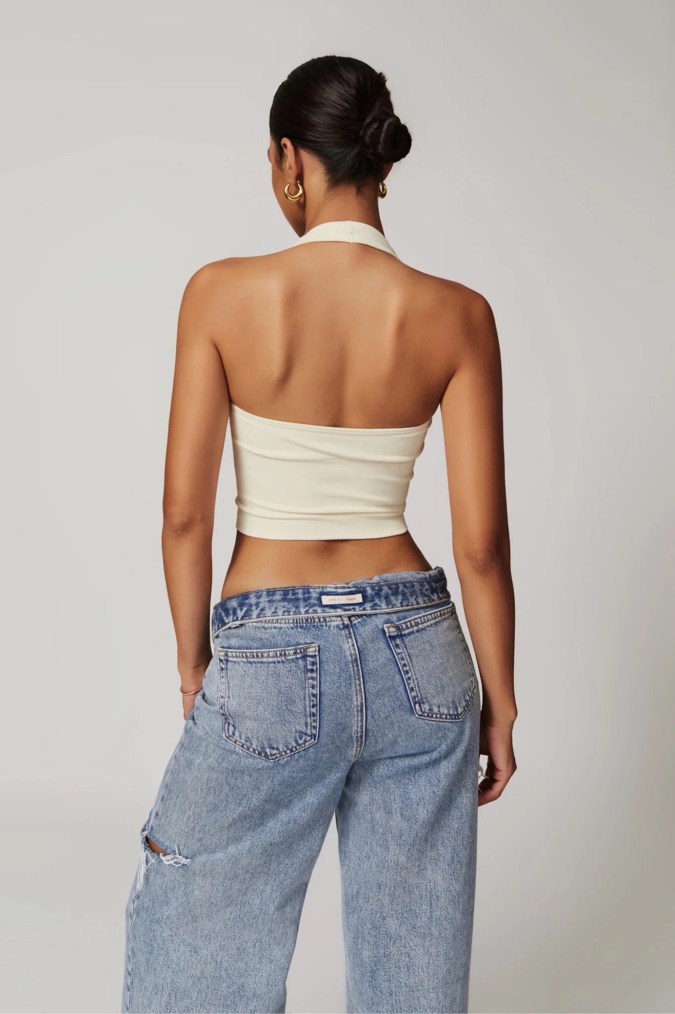 VALENCE Halter Top Créme Vanilla