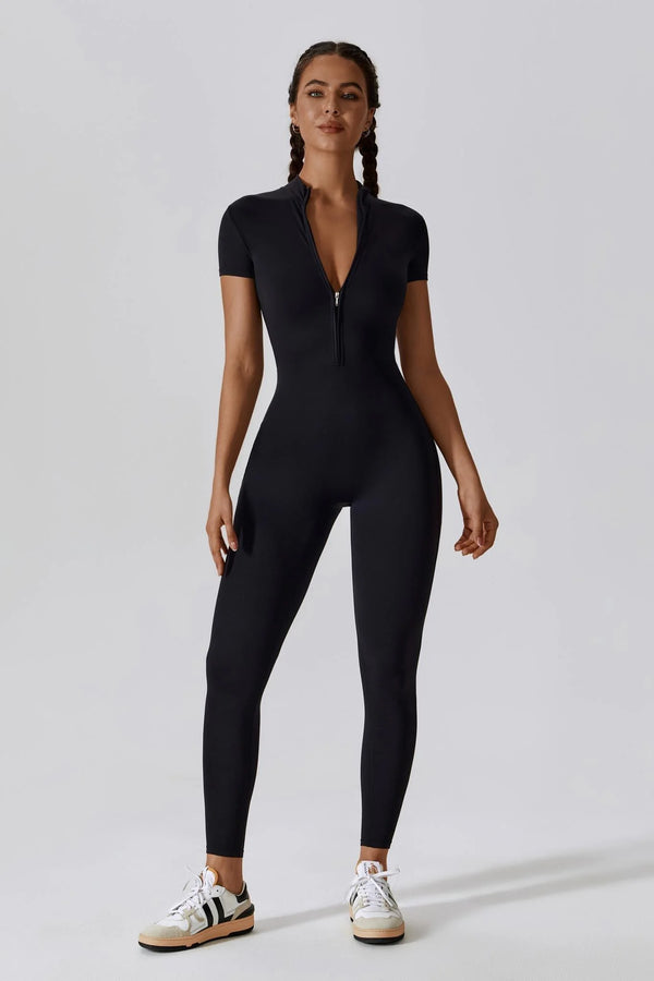 NOÉMIA Short Sleeve Jumpsuit Onyx