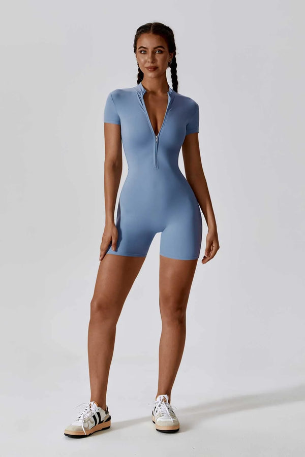 NOIRÉ Zip Romper Bleu Ciel