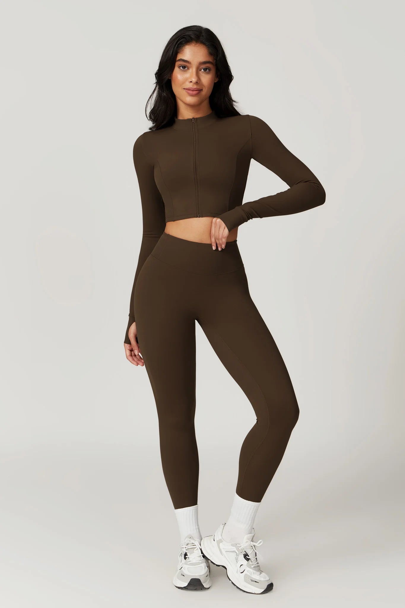 RUBIA Cropped Jacket Mocca