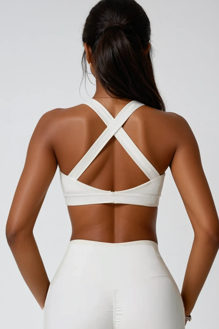RUBIA X Back Sports Bra Blanco