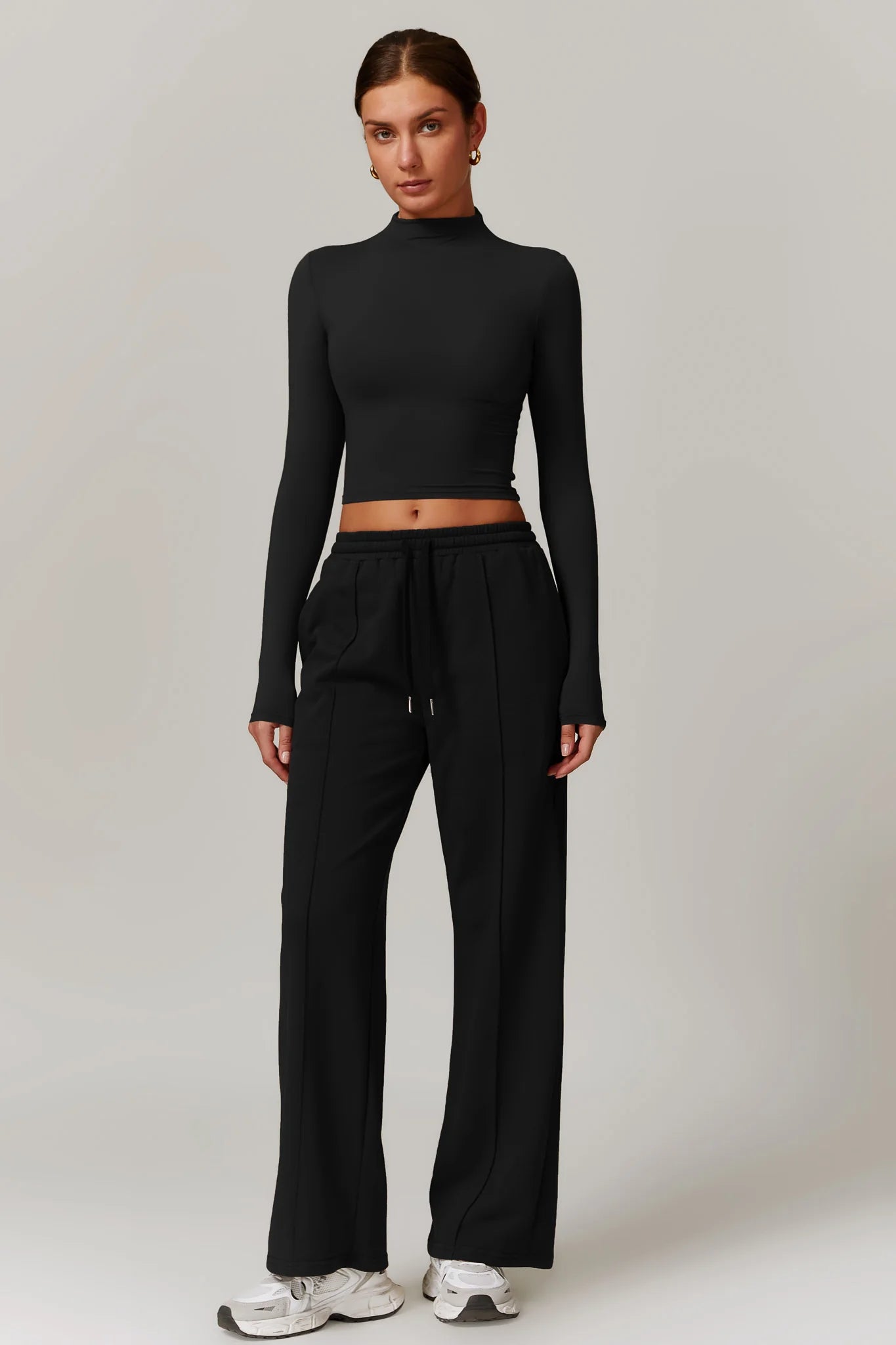 CÉLENE High Neck Long Sleeve Onyx