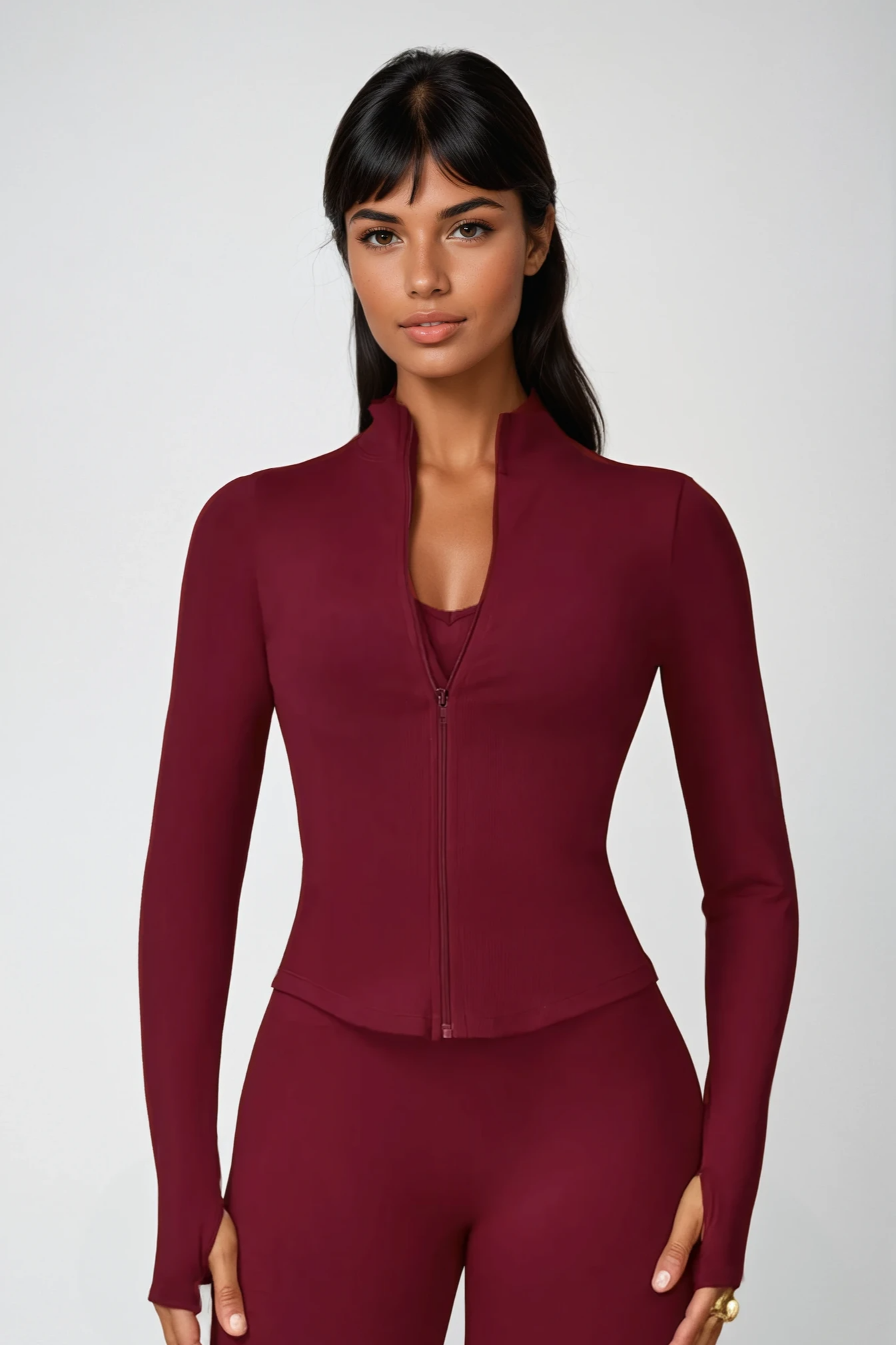 VALENCE Sculpt Jacket Rouge Noir